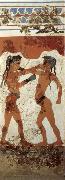 unknow artist Boys Boxing,from Thera oil painting on canvas